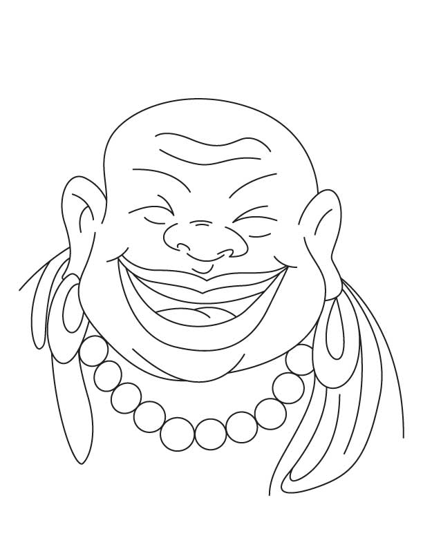 Plansa de colorat cu Buddha 28 21
